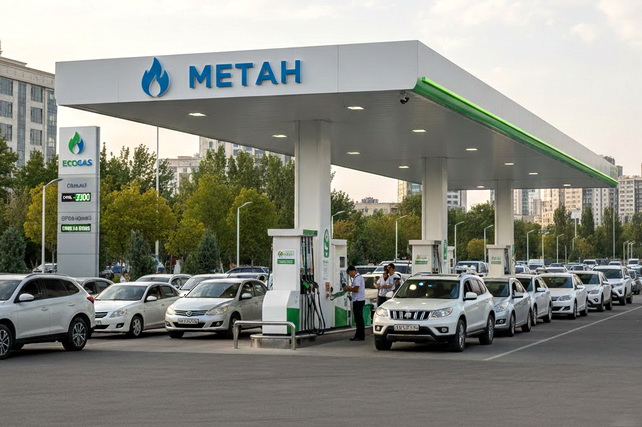 В Узбекистане метановые заправки сегодня обслуживают только соцобъекты и общественный транспорт