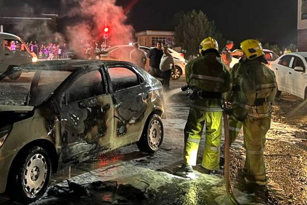 В результате ДТП «Кобальт» полностью выгорел
