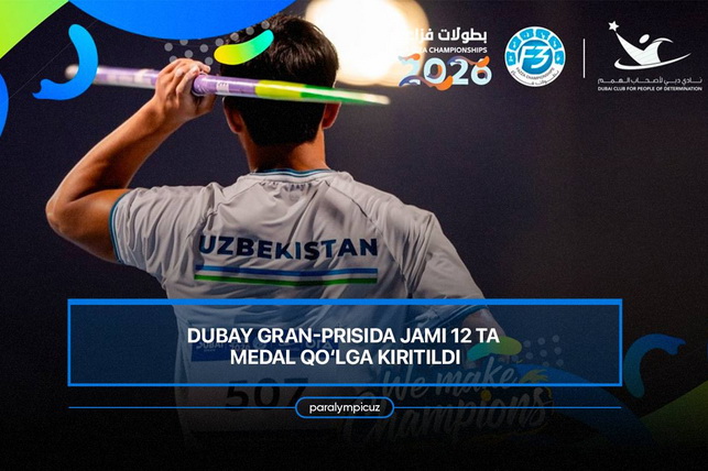 Uzbekistan Wins 12 Medals at Para-Athletics Grand Prix in Dubai