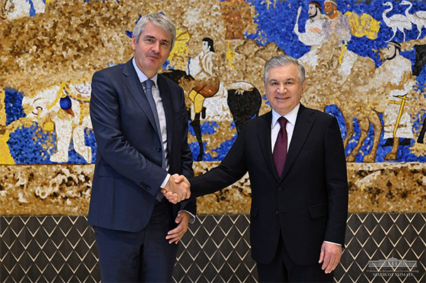 President of Uzbekistan meets with the head of the Lactalis