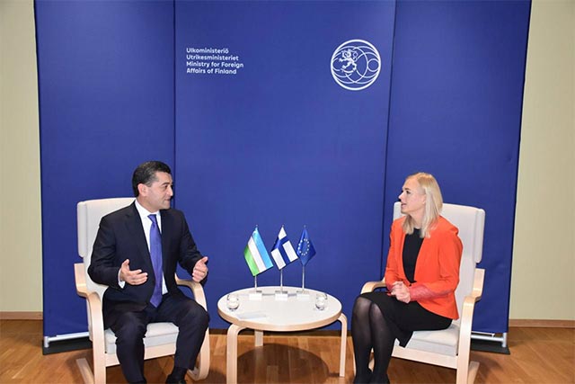 Uzbekistan, Finland Foreign Ministers Discuss Partnership