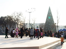 В Ташкенте начались торжества, посвященные Новому году
