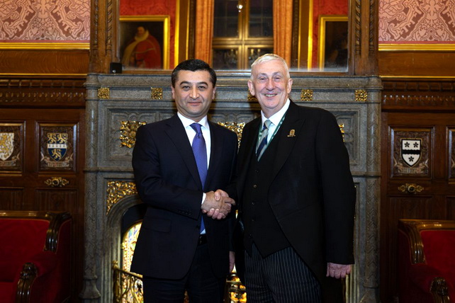 Bakhtiyor Saidov Discusses Development of Interparliamentary Relations with Speaker of the UK House of Commons