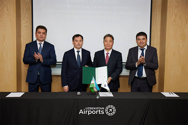 Uzbekistan Airports and Incheon International Airport Corporation Sign PPP Agreement to Modernize Urgench Airport