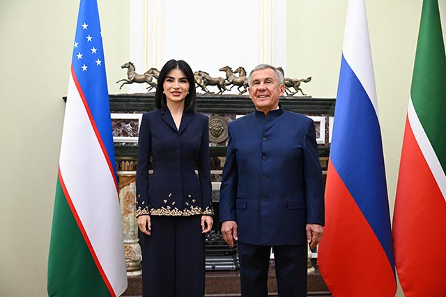 Saida Mirziyoyeva and Rustam Minnikhanov Discuss Cooperation and Attend Cultural Events in Kazan