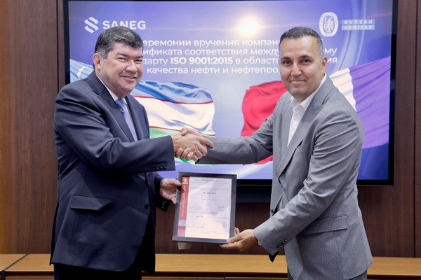Saneg receives ISO 9001:2015 International Oil Testing Certification