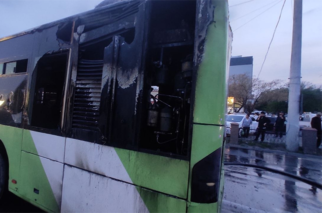 Cause of Sergeli Bus Fire Identified in Tashkent