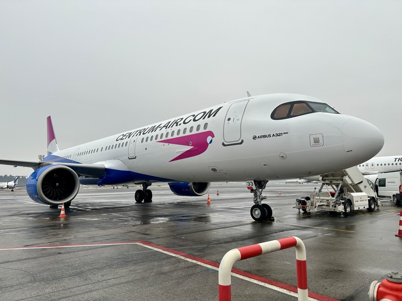 Centrum Air пополнила флот новым Airbus A321neo с панорамной прозрачной крышей