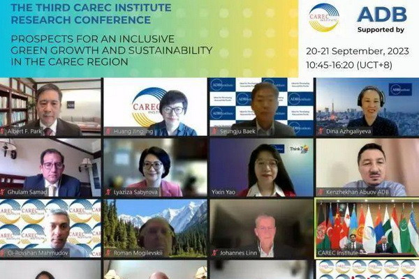 How can Central Asia Regional Economic Cooperation (CAREC) achieve inclusive green growth and sustainable development?