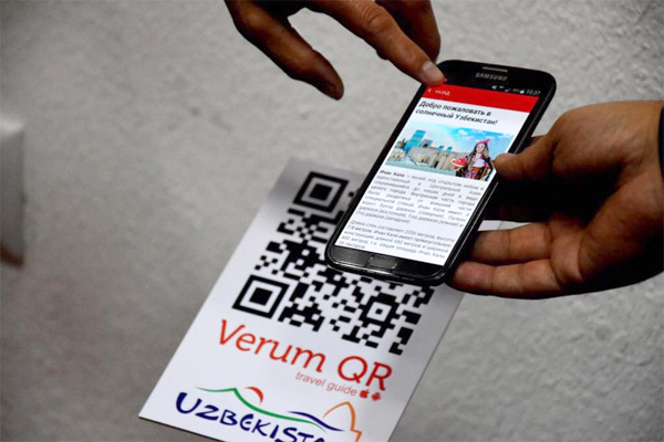 QR codes to help tourists, received information on sights in 12 languages