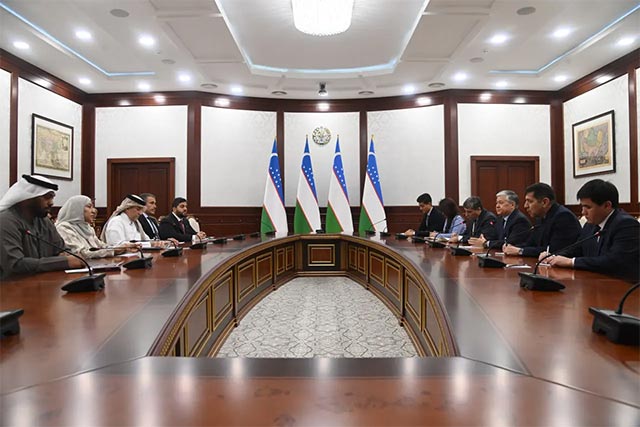 Uzbekistan Discusses Expanding Bilateral Cooperation with Gulf Arab States