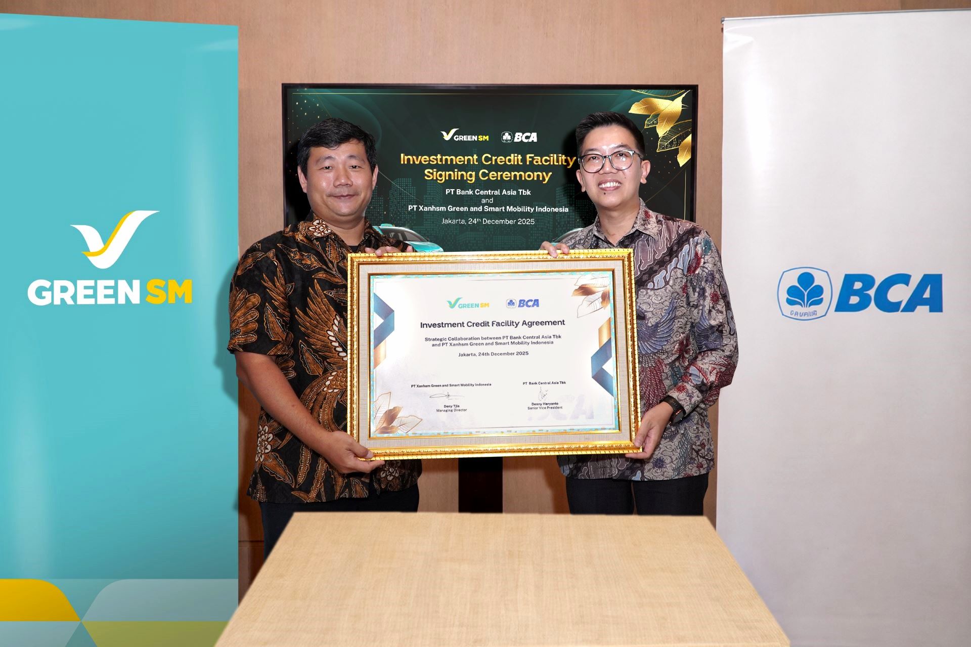 Green SM Signs IDR 600 Billion Investment Loan Agreement With BCA