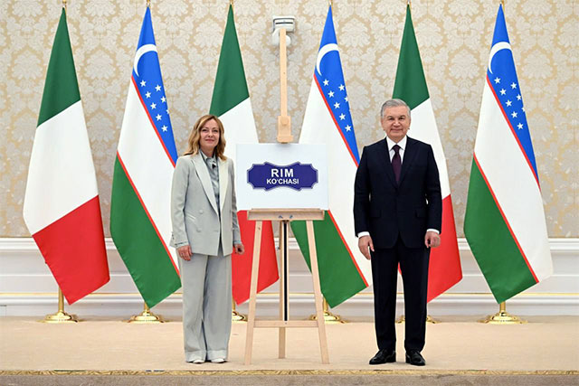 Самарқанддаги кўчага Рим шаҳри номи берилди