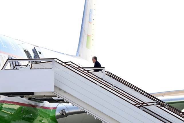 Президент Узбекистана отбыл с официальным визитом в Брюссель