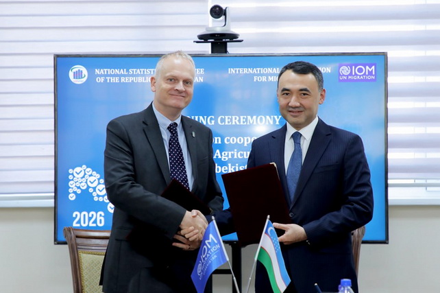 Uzbekistan’s National Committee on Statistics and IOM Sign Cooperation Memorandum
