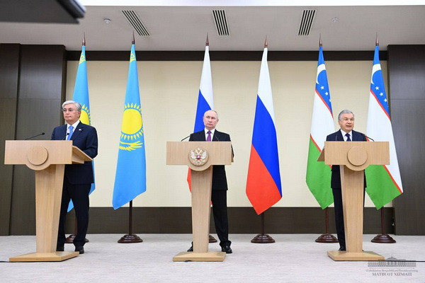 Presidents of Uzbekistan, Kazakhstan and Russia launched natural gas supplies