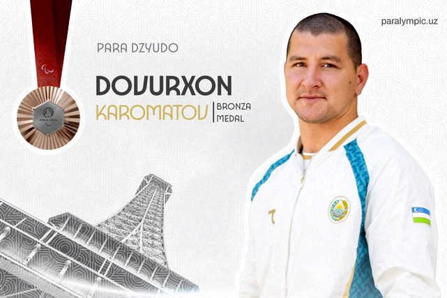 Довруххон Кароматов завоевал бронзу на Паралимпийских играх