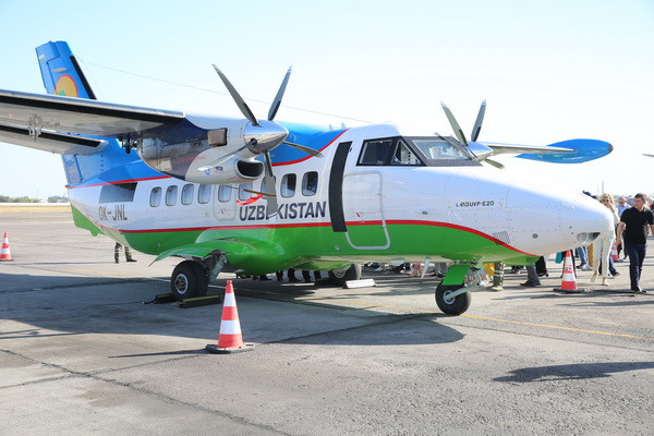 LET L-410 starts regular flights on the route Tashkent - Samarkand - Tashkent
