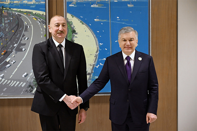Mirziyoyev and Aliyev Discuss Trade Growth and Projects