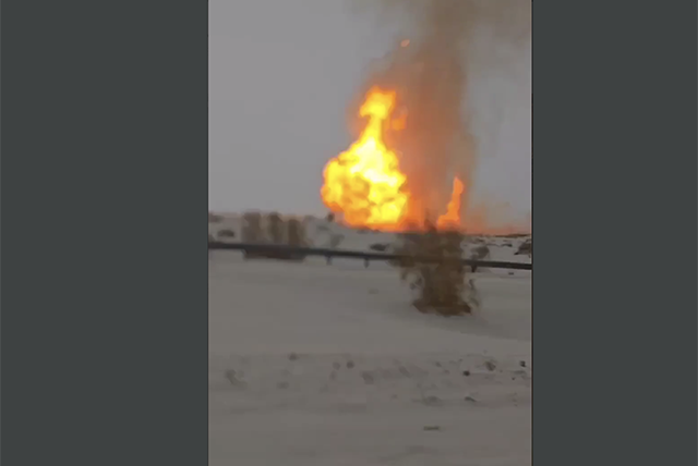 В Бухарской области произошла утечка и возгорание на газопроводе «Бухара – Урал»