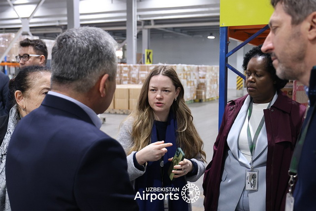 Делегация St. Jude Children’s Research Hospital ознакомилась с грузовой инфраструктурой аэропорта Ташкента для медицинских грузов