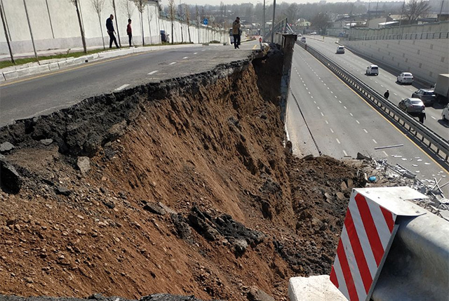 Partial Collapse of “Troitsky” Bridge Reported in Tashkent