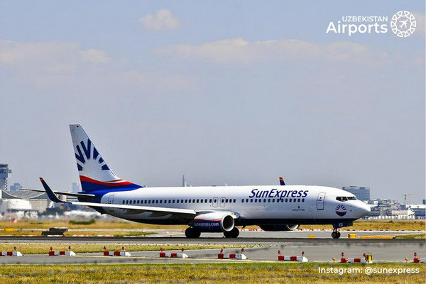 Sunexpress Airlines launches flights from Izmir to Samarkand