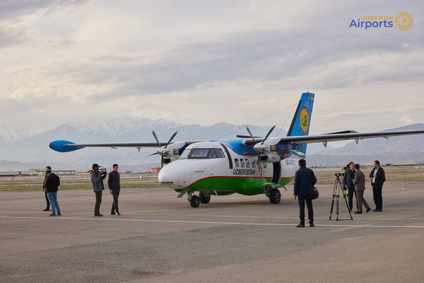 Uzbekistan Airways makes a test flight to Sariasia Airport