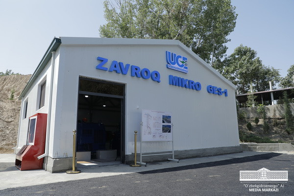 A new hydroelectric power station was put into operation in Andijan