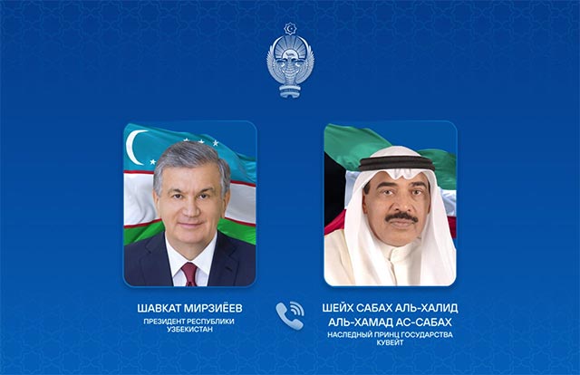 Phone Conversation Held Between President of Uzbekistan and Crown Prince of Kuwait
