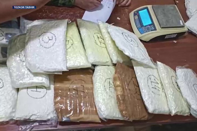 Rossiya, Tojikiston va Afg‘onistondan olib kelingan qariyb 80 kg narkotik moddalar to‘xtatib qolindi