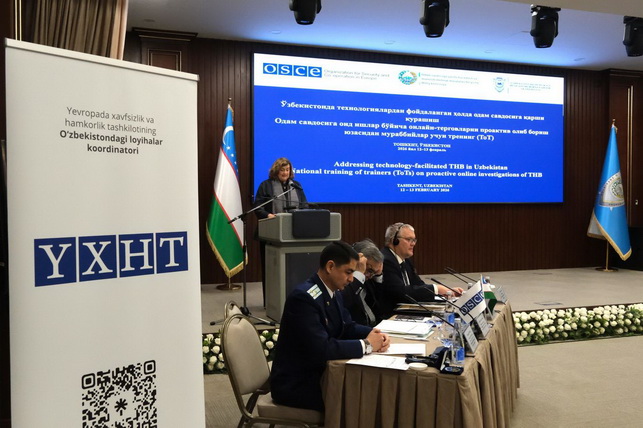 Uzbekistan further bolsters fight against human trafficking through OSCE official visit and training course