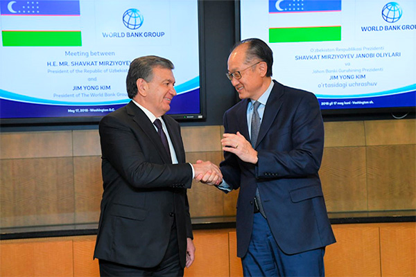 World Bank Group President Meets Uzbek President, Pledges Support for Uzbekistan’s Reforms