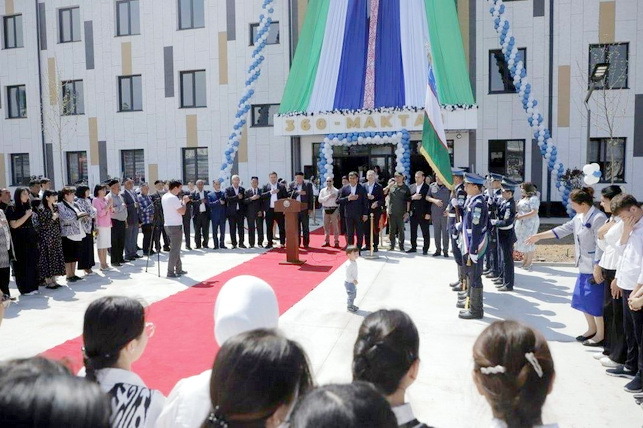 New Modern School Opens in Tashkent’s Yashnabad