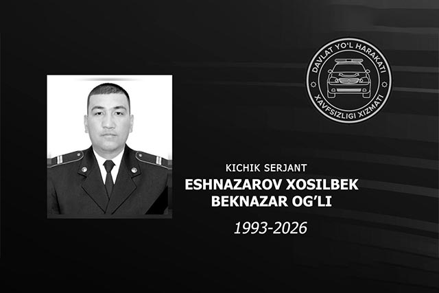 President of Uzbekistan Posthumously Awards Junior Sergeant Khosilbek Eshnazarov the “Jasorat” Medal