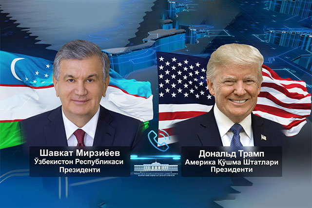 Ўзбекистон ва АҚШ етакчилари телефон орқали мулоқот қилдилар: стратегик шерикликни янада кенгайтиришга келишиб олинди