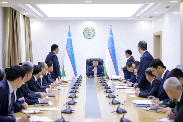 The progress of work on the construction of the Uzbek-Turkmen border trade zone was discussed