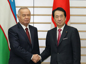 Ислам Каримов выразил соболезнования премьеру Японии Наото Кану