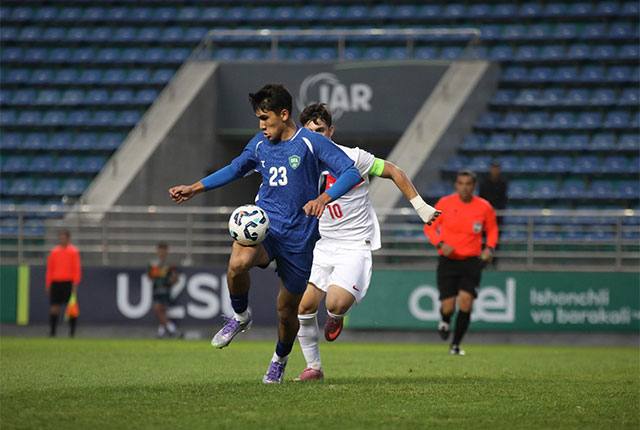 Юношеская сборная Узбекистана U-17 сыграла вничью с Турцией во втором товарищеском матче