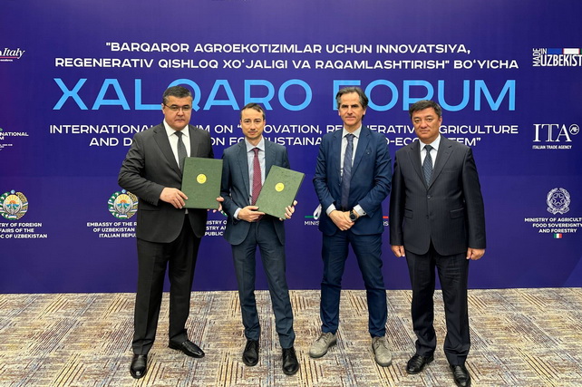Узбекистан и Италия подписали меморандум для совершенствования агрострахования