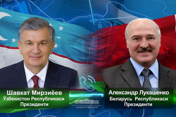 Президенты Узбекистана и Беларуси обсудили актуальные вопросы практического взаимодействия