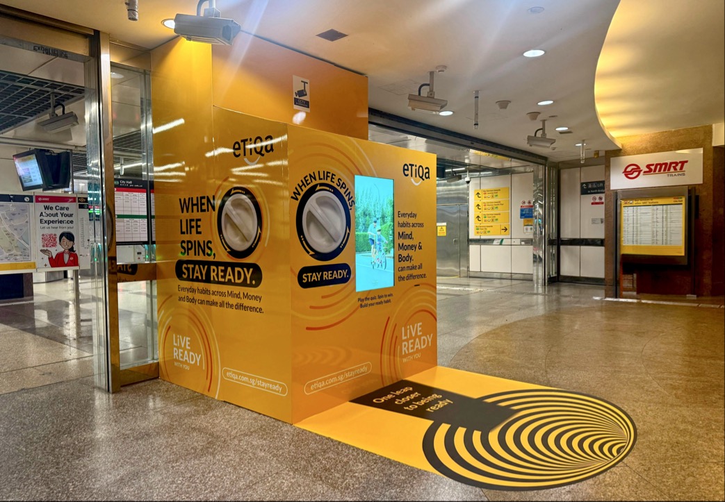 Etiqa Insurance Singapore Brings Everyday Readiness to Public Spaces through "When Life Spins, Stay Ready" Campaign