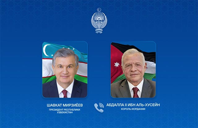 Shavkat Mirziyoyev and King Abdullah II Discuss Escalating Situation in the Middle East in Telephone Conversation