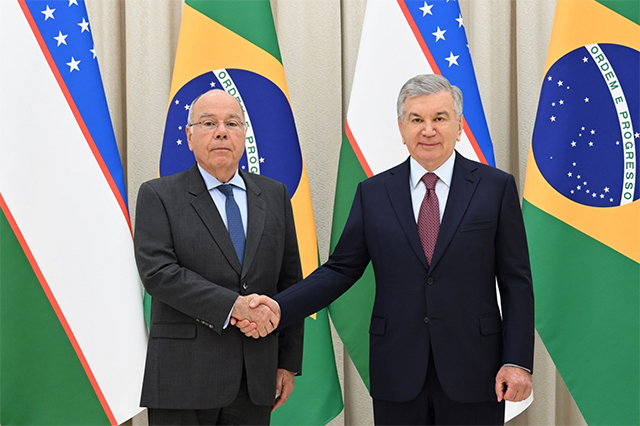 Mirziyoyev, Vieira Discuss Industry and Agriculture Projects