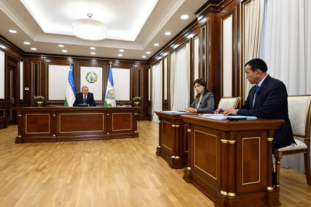 President Reviews New Initiatives for the Development of Culture, Arts, and Handicrafts in Uzbekistan