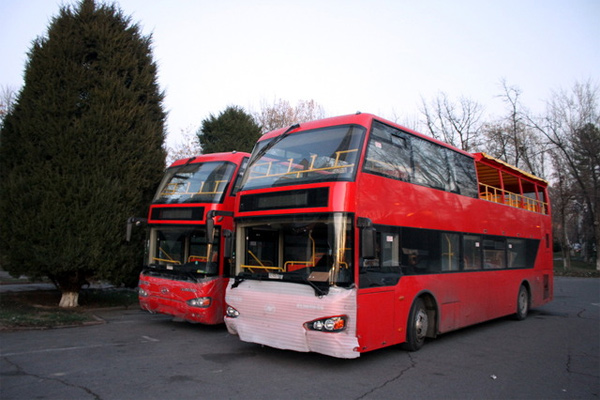Aznur Travel launches first excursion double-decker buses in Tashkent
