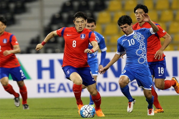 ЧА U-23: Южная Корея переиграла Узбекистан