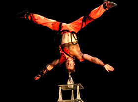 Сальто от французского артиста под куполом ташкентского цирка