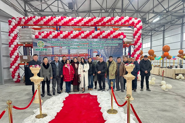 В Самарканде открыт новый закрытый таможенный склад для грузов из Китая