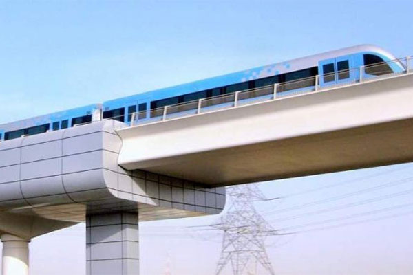 Fragment of Tashkent Elevated Metro Cladding Falls on Parked Car